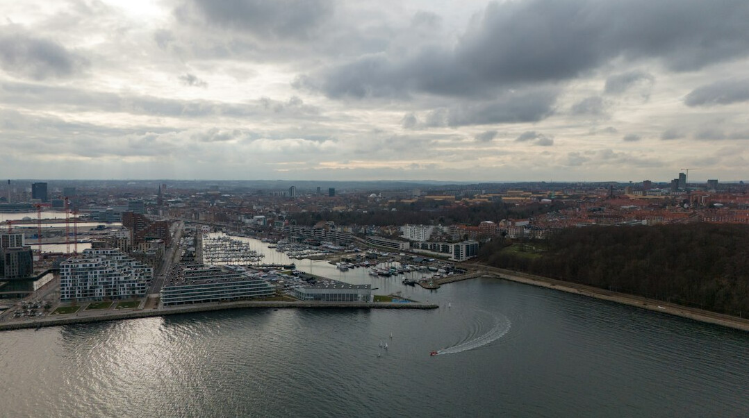 Harbor and waterfront in Aarhus, Denmark