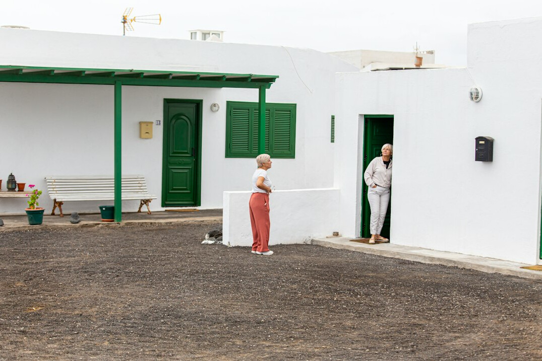 group of neighbors chatting